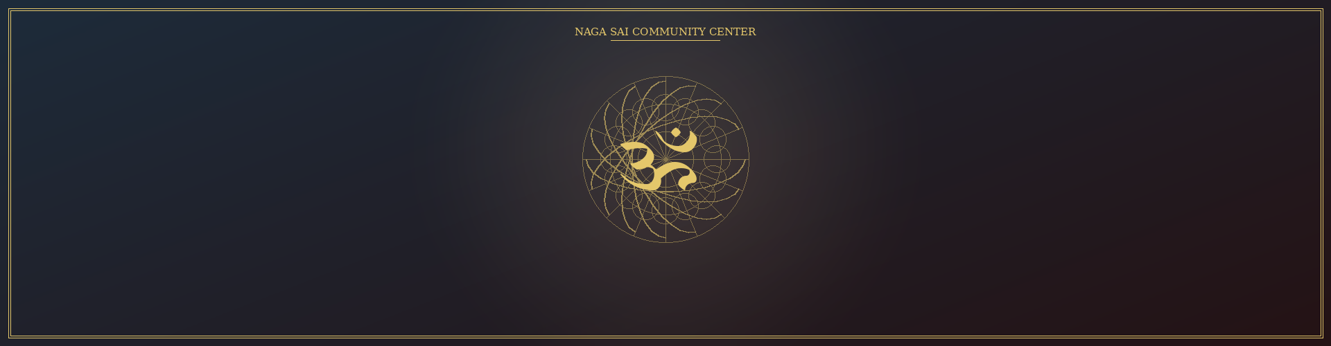 Naga Sai Community Center banner