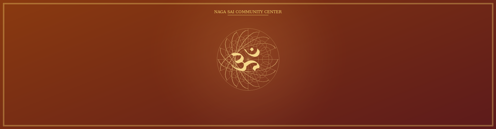 Naga Sai Community Center banner