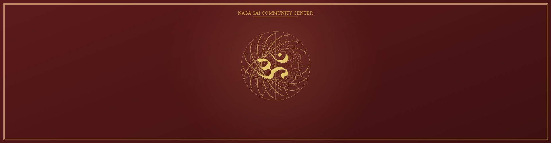 Naga Sai Community Center banner