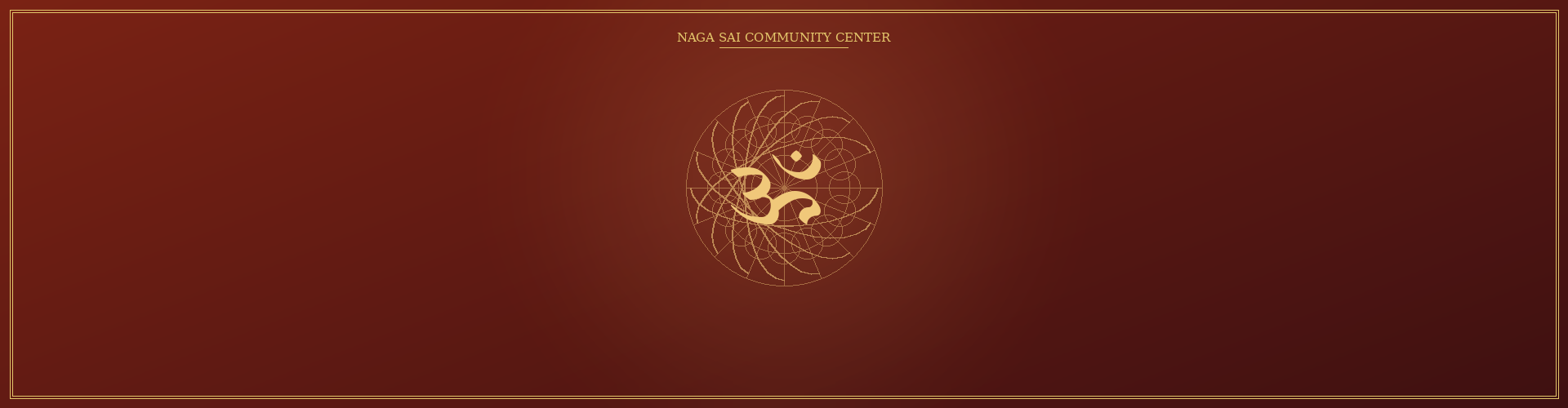 Naga Sai Community Center banner