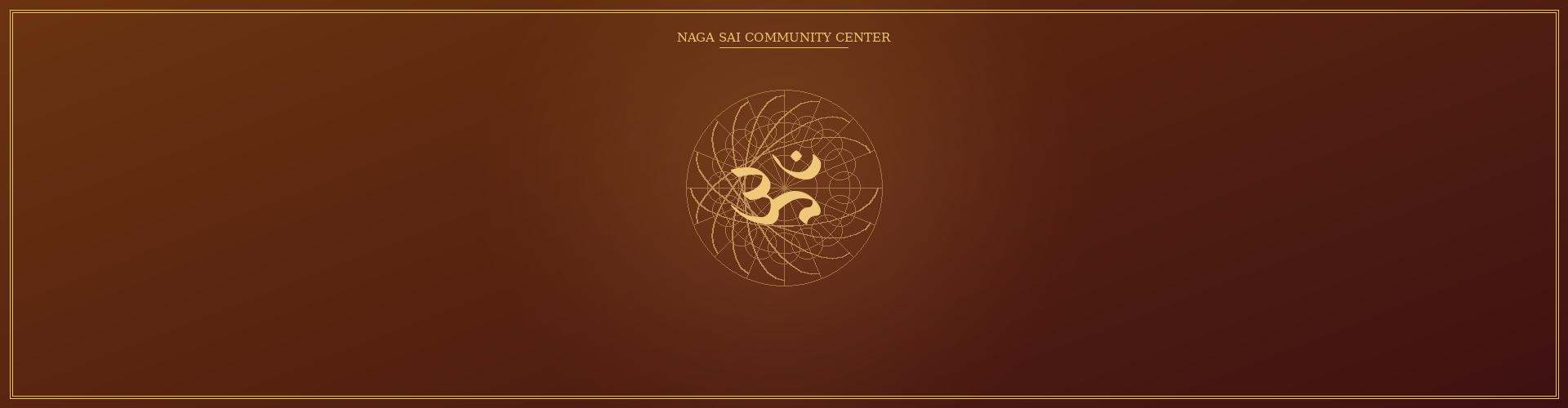 Naga Sai Community Center banner