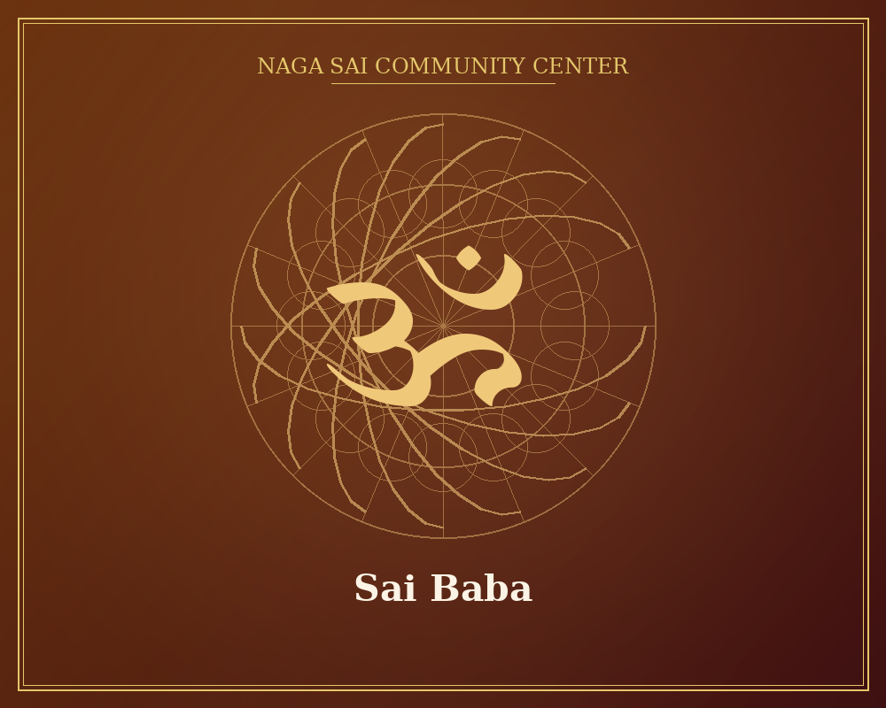 Sai Baba — Naga Sai Community Center
