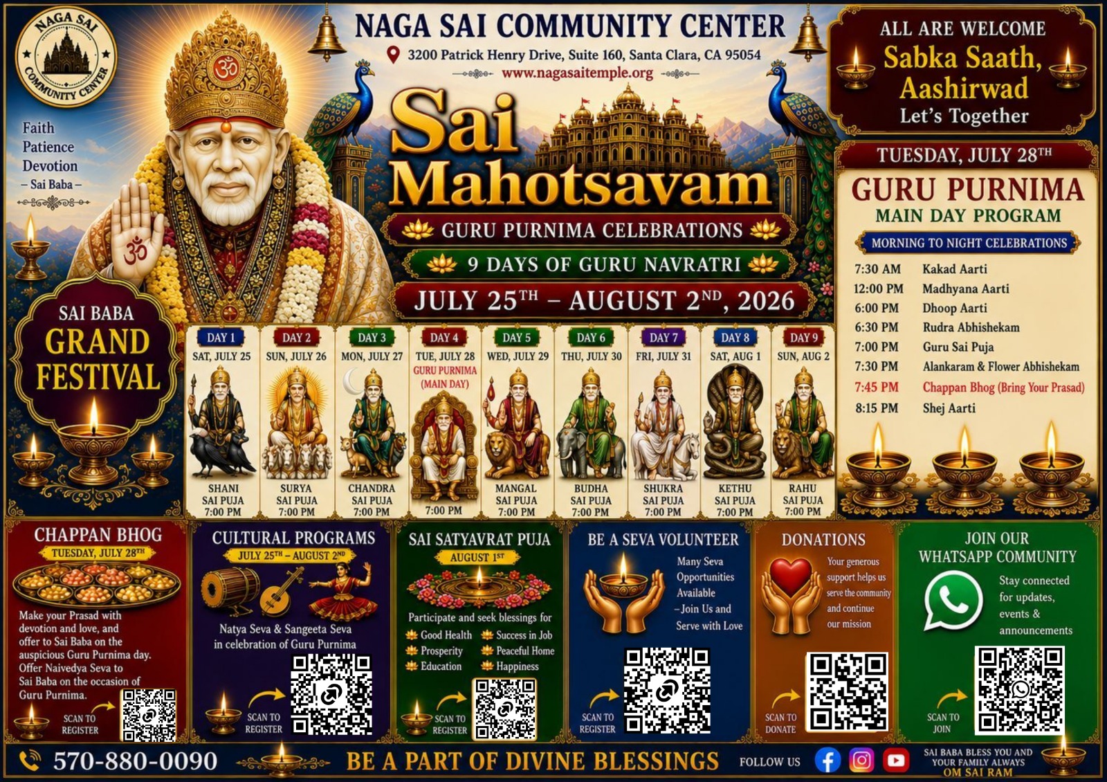 Festival announcement — Naga Sai Community Center